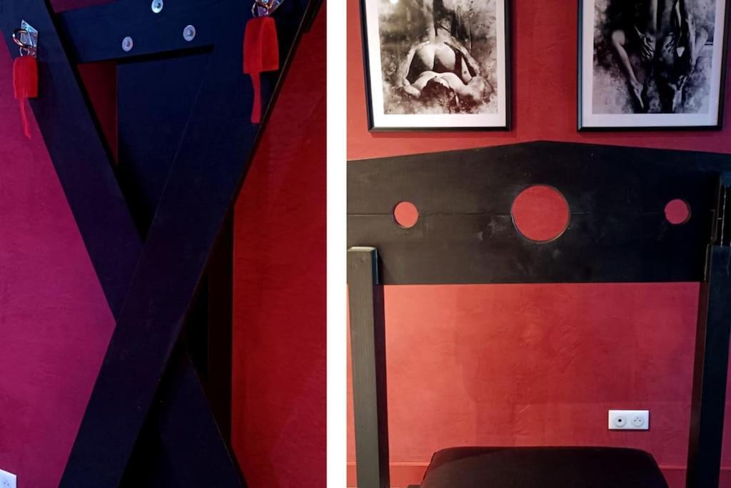Appartement Balneo Et Sauna Prives The Red Room Могио Экстерьер фото